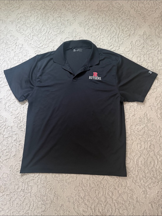 Under Armour Other - Rutgers Under Armour Black Polo with Red R